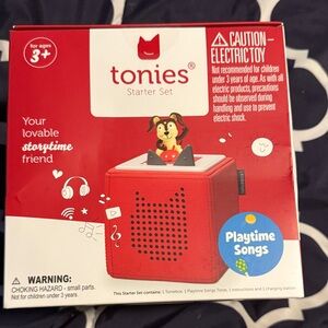 Tonies Red Storytime Box - Playtime Songs starter set